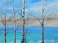 Judy (Imeson) Horan - Birch Trees by the Lake